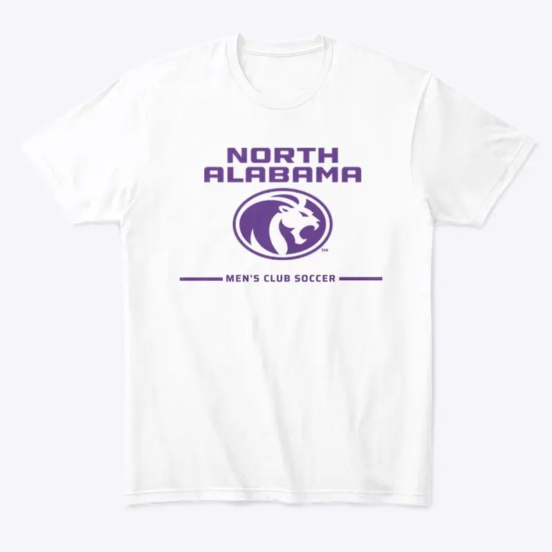 UNA Mens Club Soccer White Fan Shirt